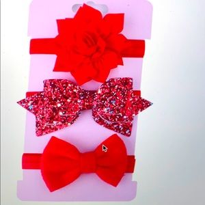 SALE: 2 for $20, Mix & Match! 3Pcs Baby Flower Bow Lace Sequined Suede Headband